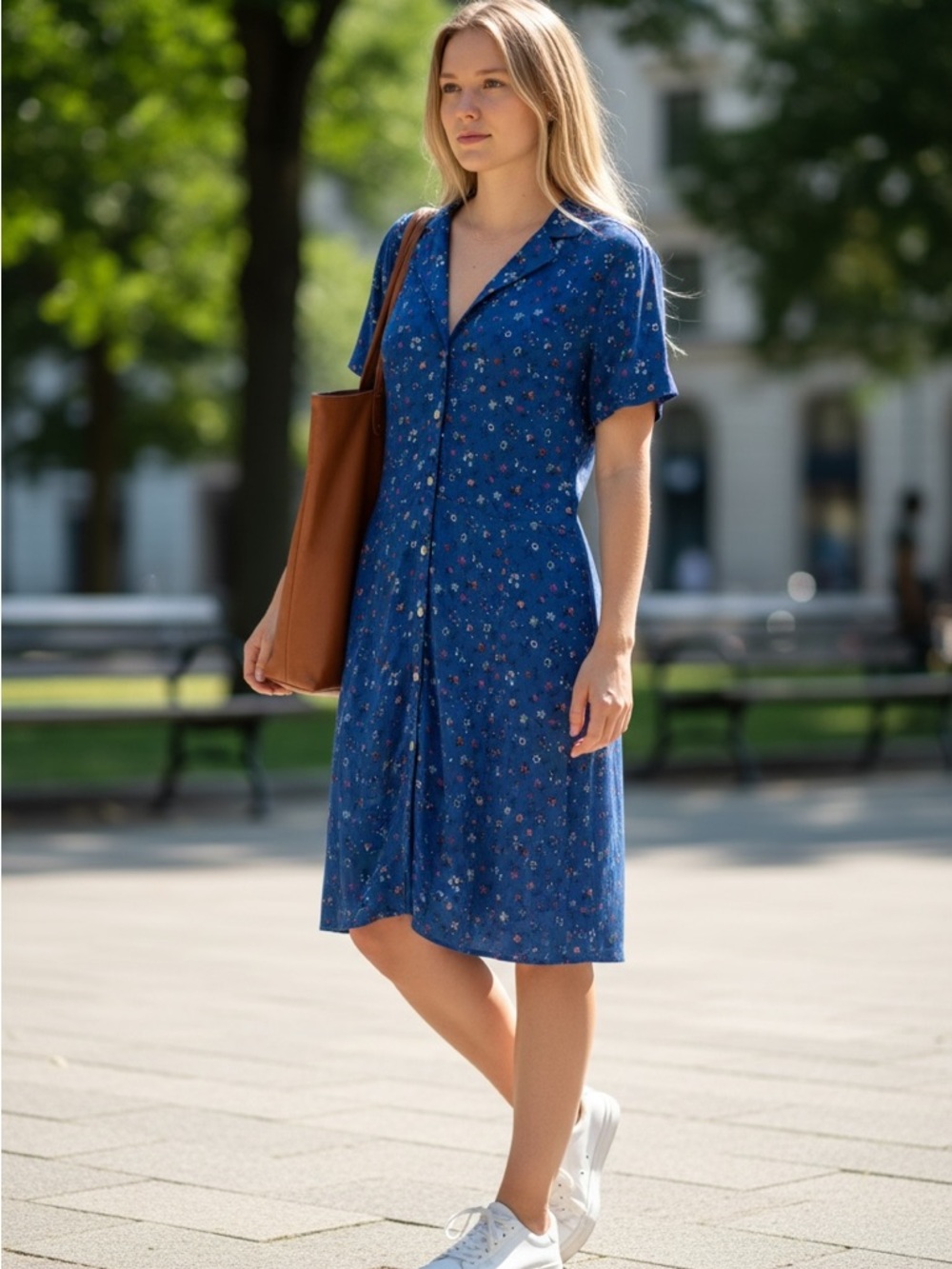 GAP Blue Floral Mini Dress